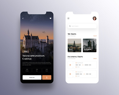 Travel the World - Mobile App Concept adventure app app design concept creative design design system mobile mobile app mobile app design mobile design mobile ui online online app travel travel app ui ux