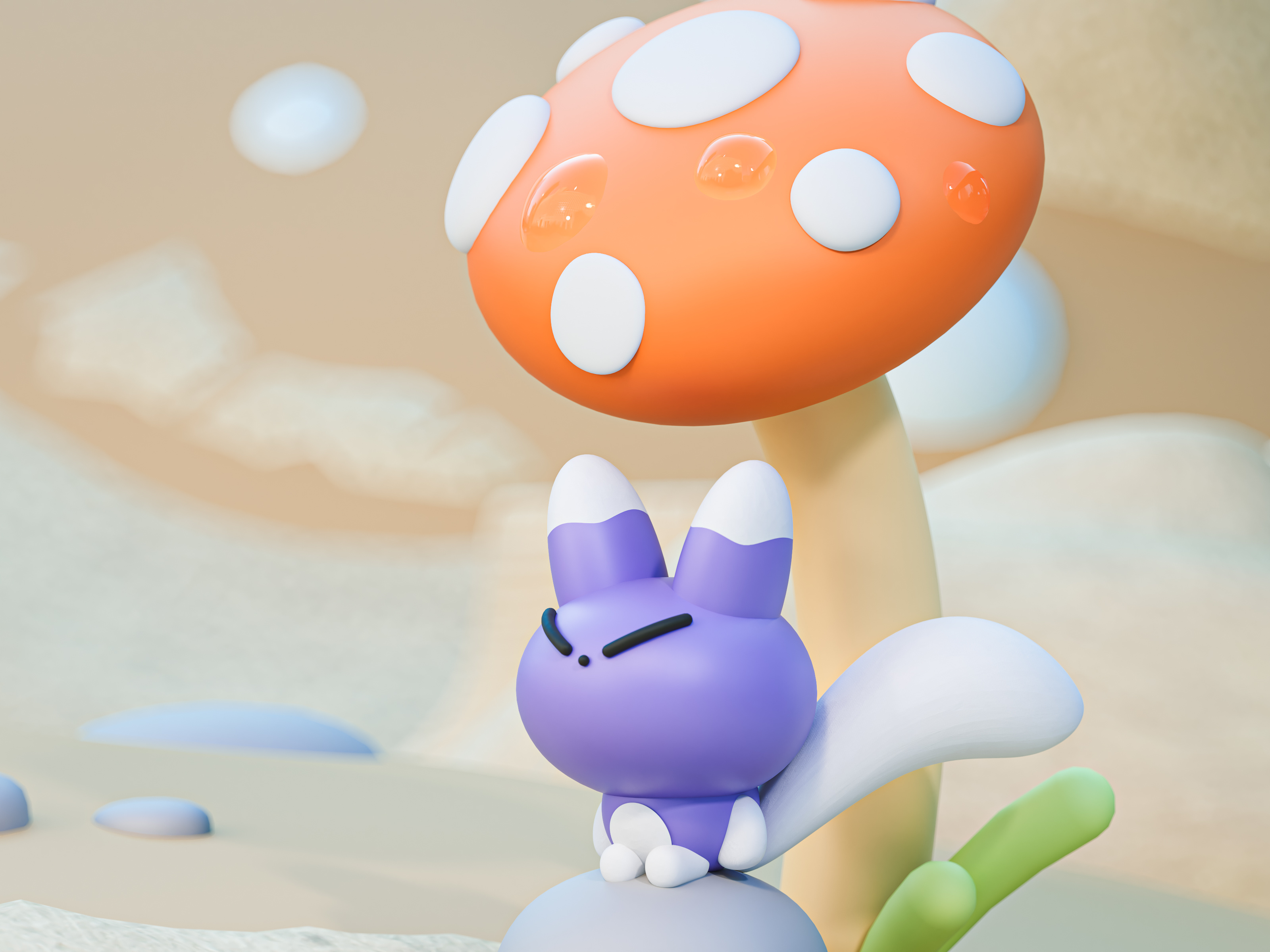 Foxieeee – 3D illustration 3d 3d illustration c4d character cinema 4d fox fox character illustration isometric redshift render