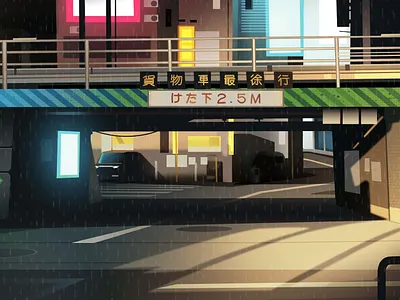 mirages n 3 012 akira city cyberpunk futur illustration neon neotokyo retro tokyo trystram