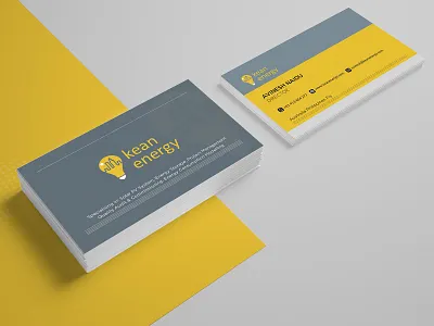 Kean Energy Business Card Design business card business card template card company design designer business card nisha nisha droch nisha f1
