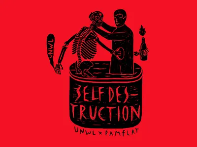 Self Desttruction art artwork design illustration illustration art t shirt design