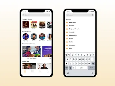Dailyui,#022 , Search BAr concept music search bar ui uiux