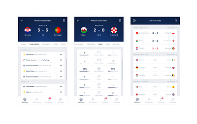 Football match overview