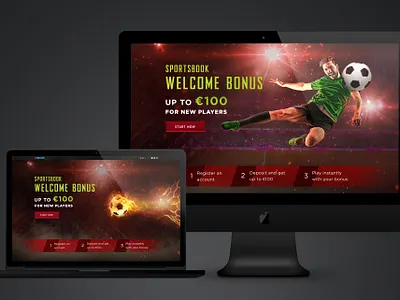Sports betting landing page ball casino football landing page design sport sport bet sportbook ui web web design website