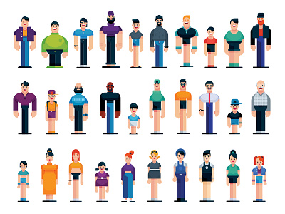 400+Flat Design and Digital Art Illustrations cartoon character character design design drawing flat flat design illustration man vector