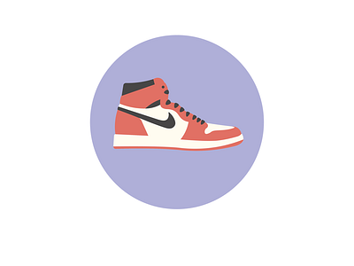 Chicago art color fashion flat illustration illustrator jordan nike purple shoes sneakers soft street streetwear vector