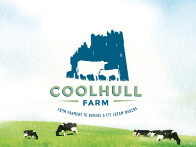 Coolhull Farm Brand Identity + Packaging Design brand creation brand development brand identity brand mark brand marque branding dairy brand fmcg food packaging graphic design ice cream brand illustration irish design logo logo design packaging design packaging designer typography visual communication