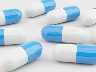 Blue Pills 3d illustration 3d rendering antibiotic capsules care clean diet dose drugs game ready health healthcare healthy medical medicament medication medicine mineral nutritional pharmaceutical