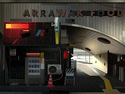 mirages n 3 021 city futur illustration japan neon neotokyo retro streetfood tokyo trystram