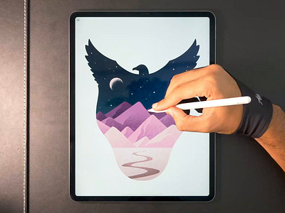 Night Eagle illustration