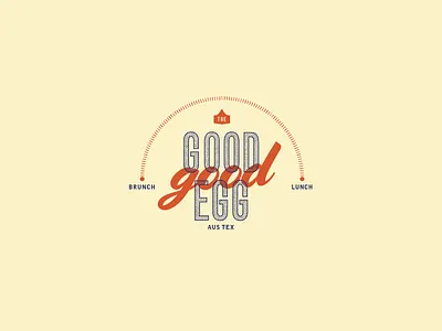 The Good Egg branding design logo typography vintage logo
