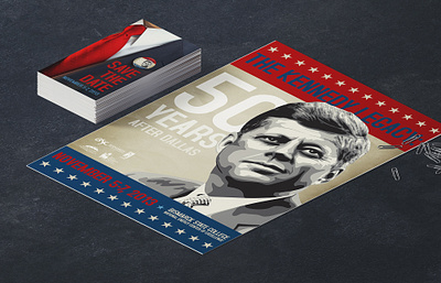 JFK Symposium Marketing design illustration layout marketing campaign promotional design