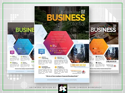 Business Flyer company consultant corporate corporate flyer corporation creative cube editable elegant flexible flyer hexagon magazine magazine ads marketing modern multipurpose multipurpose flyer premium print ready