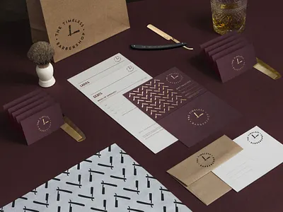 The Timeless Barbershop Stationery💈