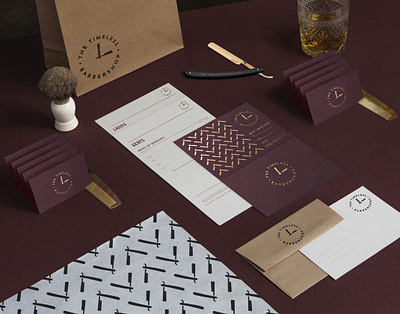 The Timeless Barbershop Stationery💈