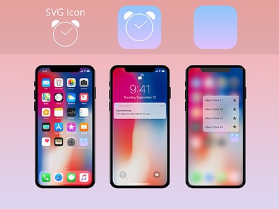 Alarm Clock v2 alarm clock daily ui daily ui challenge dailydesign dailyui dailyui005 dailyuichallenge design icon iphone logo mobile svg uiux
