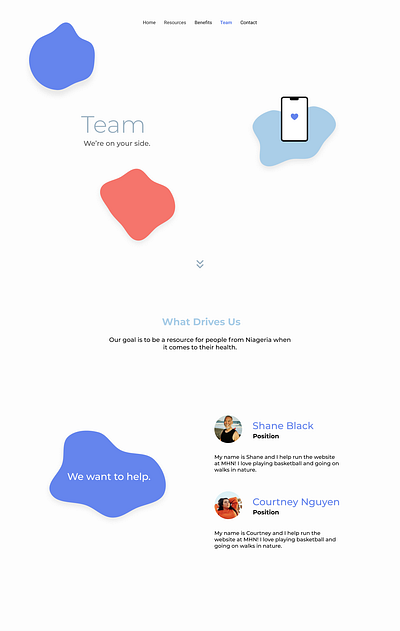 Mobile Health Website - Team branding graphic graphics health health app health care healthcare healthy illustration team teams web web design webdesign website website concept website design websites