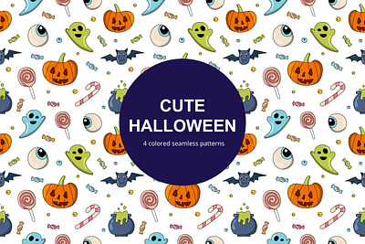 Cute Halloween Vector Seamless Pattern free freebie graphics pattern typography vector