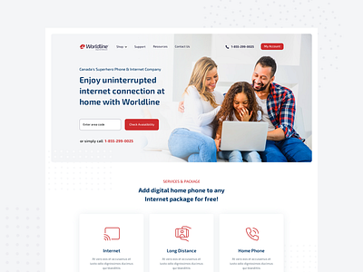 Internet Company Website Design about us calling homepage internet landing page webdesign website