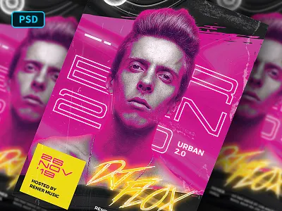 urban dj flyer template photoshop bornx dribbble club creative market dj flyer hype party photoshop poster template urban urban poster urban style