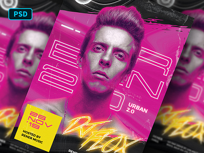 urban dj flyer template photoshop bornx dribbble club creative market dj flyer hype party photoshop poster template urban urban poster urban style