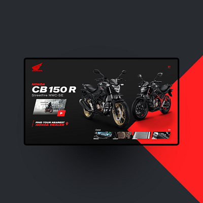 CB150r Product page design bike branding desktop honda landing motorcycle product ui ux