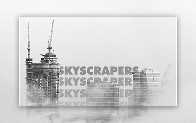 Day 262: Skyscrapers. clean design graphic design graphicdesign illustration interface landing page landingpage minimal uidesign web design