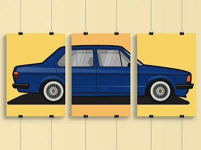 Volkswagen Jetta MK1 Poster auto automobile automobiles automotive automotive design car car design digitalart fashion flat design flat illustration illustration interior design poster poster design stance tuning vector art volkswagen vw