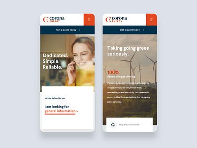 Corona Energy Mobile b2b blue business corporate dailyui design grey mobile orange shadow sketch ui ui design ux website