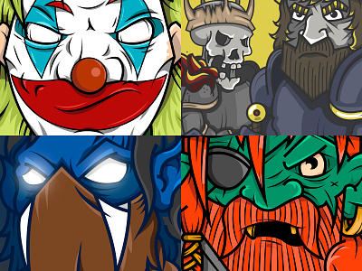 Illustration Pack 2 comics dc illustration joker pirate pirates raziel soul reaver vampire vector