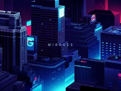 aefbf665996821 5b06f6149cbfb blade runner city cyberpunk futur illustration kira losangeles neon retro trystram