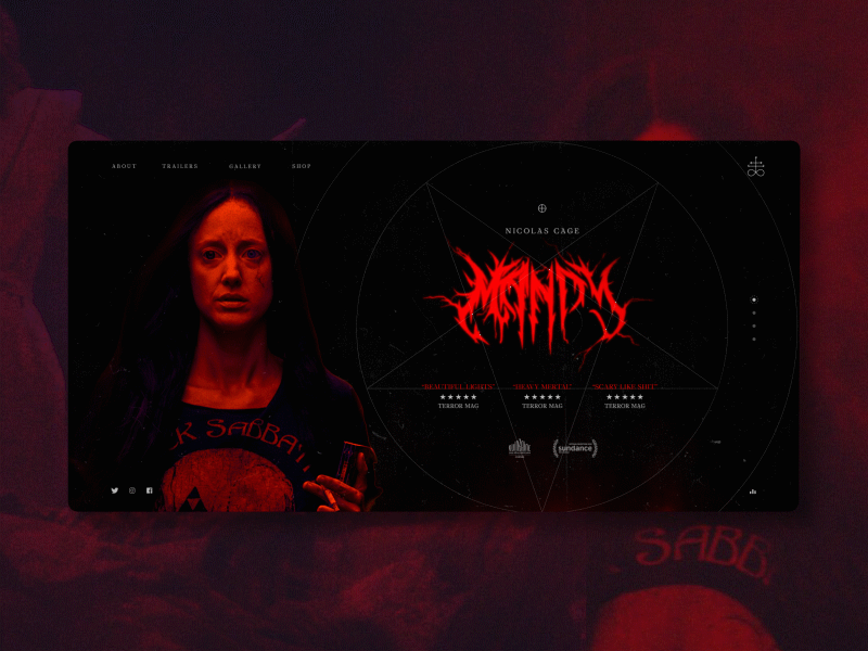 Mandy - UI practice animation design home ui ux web