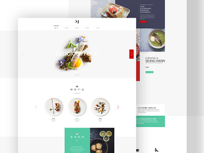 Delicious food design ui web web design