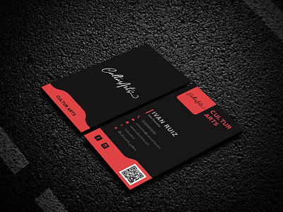 Cultur Arts brand identity branding business card design corporate branding corporate business card graphic design logo design