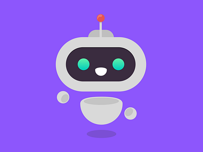 Buddy character design dribbbleweeklywarmup flat friend illustration robot vector warmup