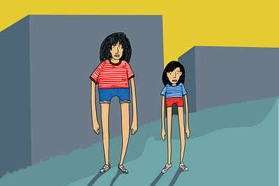 Inktober Prompt: Frail adobe illustrator cartoon illustration family illustration inktober inktober2019 original art vector