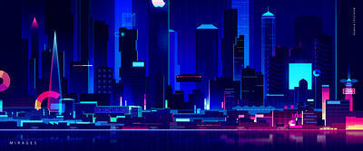 358a3665996821 5b06f6149d89c akira city cyberpunk futur gradient illustration neon neotokyo trystram