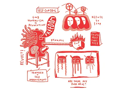 Youth Must Take Over art artwork design illustration illustration art t shirt design