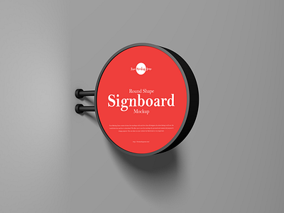 Free Round Shape Signboard Mockup branding download font frame free free mockup freebie identity logo logo mockup mock up mockup mockup free mockup psd mockups print psd signboard mockup stationery template