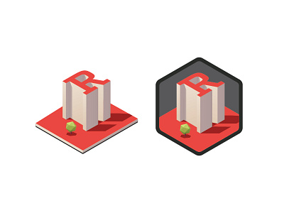 Rentversity Icon badge icon logo vector
