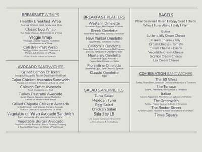 50 West Menu Board Mockup design graphicdesign menu menuboard typography