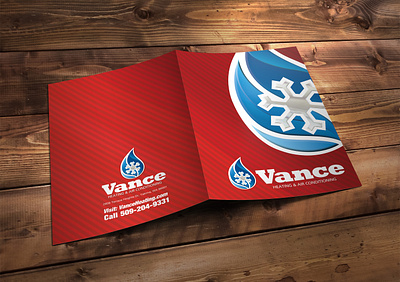 Printed Folder branding design mock up type typography
