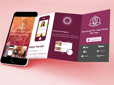 Yoga Every Day app landing page - mobile friendly app landing page mobile friendly yoga