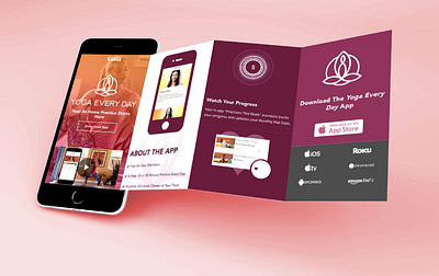 Yoga Every Day app landing page - mobile friendly app landing page mobile friendly yoga