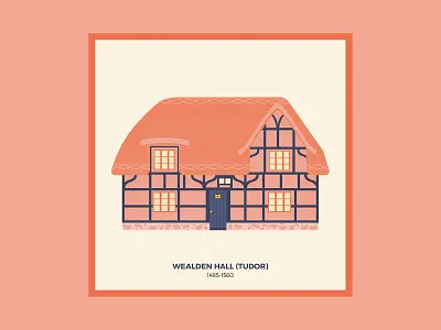 Brits and Mortar 3/3 building drawing england house housing pink uk vector vectorial illustration