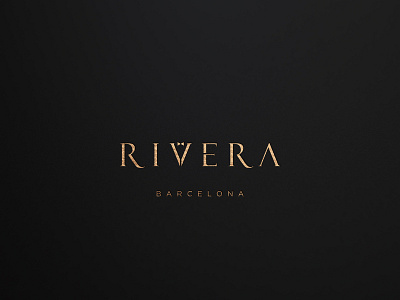 Identity design for Rivera brand identity branding butler elegant foil font high end identity design industria branding company logo design logotipo logotype luxury premium serif tie type typography