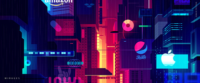 Mirage_part1_010 akira cyberpunk futur illustration neon neotokyo retro tokyo travel trystram