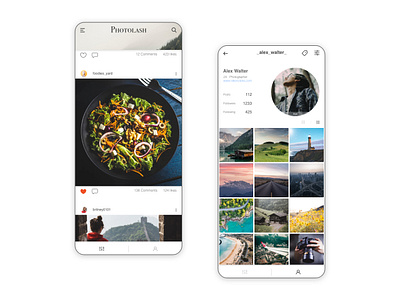 Photo App Design Concept appdesign ui ux