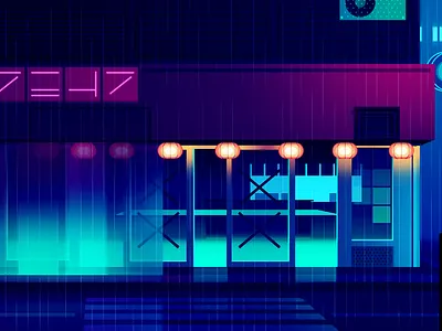 mirages_part1_014 akira city cyberpunk futur illustration neon retro trystram