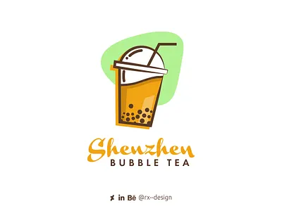 Shenzhen Bubble Tea logo branding bubbletea china drink food logo logo design logo design branding logo design challenge visual identity